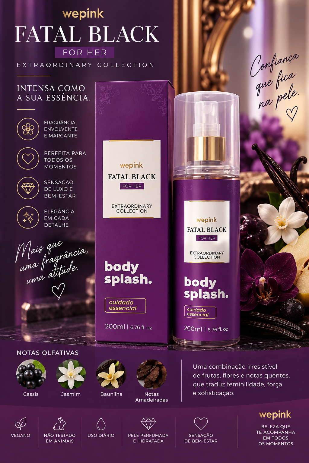 Body Splash “Fatal Black for her”