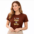 Camiseta Feminina Marrom “A tua graça me basta”