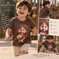 Camiseta Infantil Marrom “Jesus amigo”