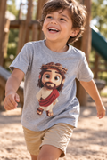 Camiseta Infantil gris “Jesus amigo”